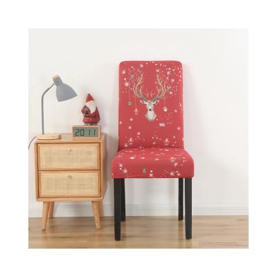 China Hot Selling New Arrivals Good Quality Plain New Product Cheap Universal Printed Chair Cover Christmas for sale