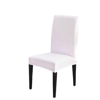 China HUIEN Plain Solid Color Elastic Spandex Chair Cover Stretch Slipcovers For Dining Room Kitchen Wedding Banquet Hotel for sale