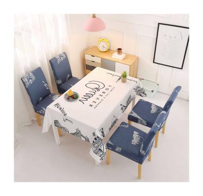 China Christmas Decoration Table Cloth Waterproof Eco-friendly Printing Rectangular Fitted Tablecloth Made In China for sale