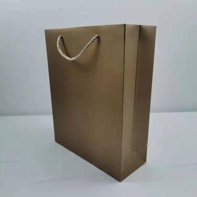 China Recycled materials Yiwu city Hong ha i handbag, gold customized printed luxury shopping bags, small and medium spot, their own logo for sale