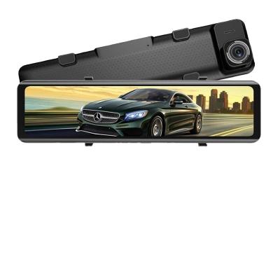 China 12 Inch Waterproof Rearview Mirror Car Dvr 2k 1440P Touch Screen Dash Cam VCR With GPS Night Vision Reverse Dash Camera for sale