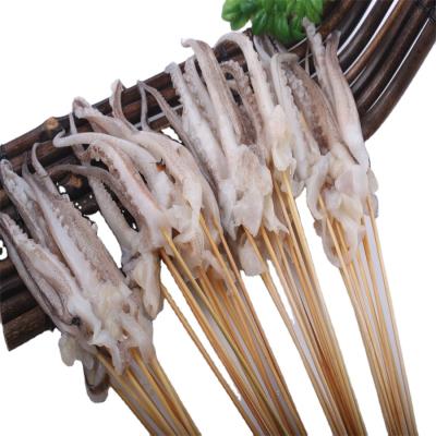 China Top Selling Nutritious Squid Skewers Natural Fresh Frozen Squid Dragon Beard Skewers Barbecue Seafood for sale