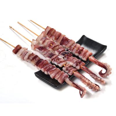 China Wholesale Outdoor NATURE Factory Seafood BBQ Skewers Healthy Nutrition Squid Skewers for sale