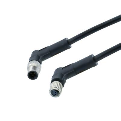 China M8/M12/M16 Shenzhen Automotive Factory Waterproof A molded cod male female 4 pin m5 connectors for sale