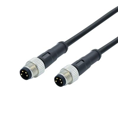 China Automotive waterproof plug 2/3/4/5/6/7/8 pin straight and degree90 m8 4 pin cable female connector for sale