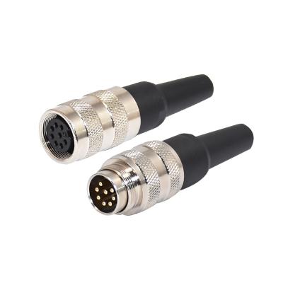 China hot sales ip67 ip68 automotive waterproof pin signal power m16 male female connector 2 3 4 5 8 12 14 for sale