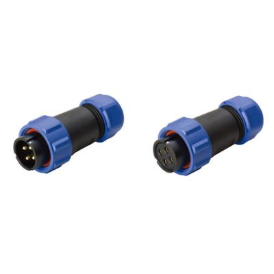 China Automotive grade IP67 waterproof plastic sp21 male and female 4 pin electrical plugs for sale