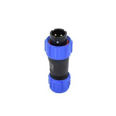 China 2 pin automotive automotive male and female flange waterproof sp13 plastic connector for sale