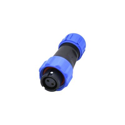 China IP68 SP13 2pin Automotive Assembly Female Straight Waterproof Circular Connector for sale