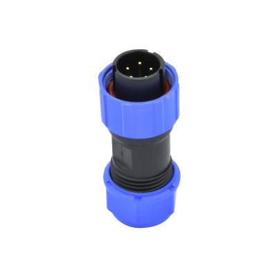 China LED Connector IP67 ip68 2pin 3pin 4pin 5pin 6pin 7pin Outdoor Plastic Female Waterproof SP13 Connector for sale