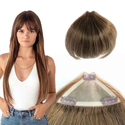 China Hand Tied Hair Toppers For Women Cut In For Hair Loss Free Part Hand Made Silk Top Base for sale