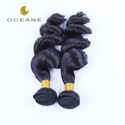 China Oceane Brazilian Loose Wave Human Hair Bundles 100% Remy Virgin Hair Extension Wholesale Ocean Loose Wave Hair for sale