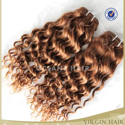 China 2021 factory sale hot popular style wholesale price light brown curly hair extensions human light brown curly hair weaves for women for sale