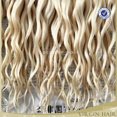 China The most popular russian virgin hair can be the most popular high quality russian virgin hair dyed blonde hair weave curly hair for sale