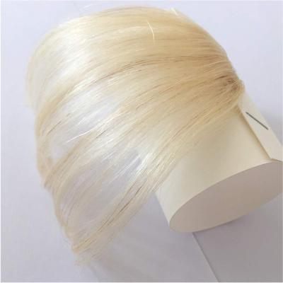 China Clip-in Bangs Big Stock Hair Bangs Extensions Hand Made Clip In Bangs Hair Blonde for sale