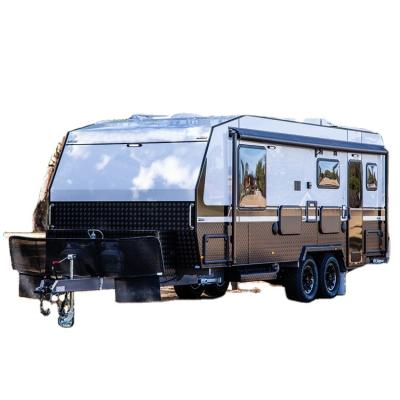 China Australian Standard Trailer Family Travel Trailer Camper Caravan RV Hybrid Caravan For Sale Qatar Pop Up Camper Trailer Hybrid Camper for sale