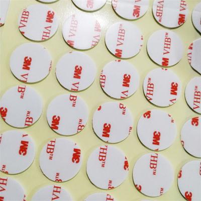 China Waterproof White Double Sided Adhesive Round Sticker for sale