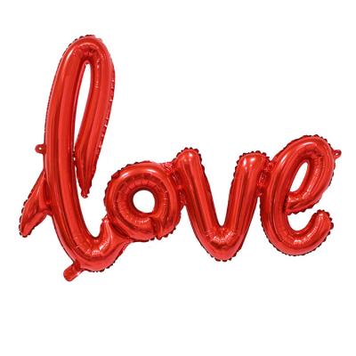 China Party Decoration Extra Large Siamese Love Letter Shaped Movie Balloon Wedding Valentine's Day Advertising Decoration Foil Balloon for sale