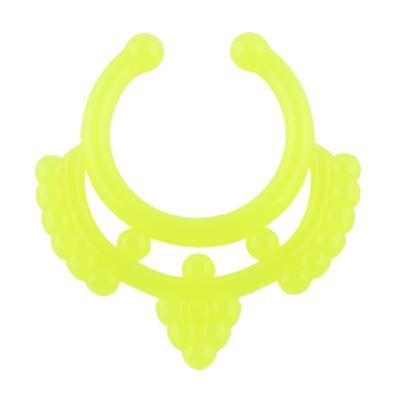 China Fashion Body Acrylic Glow-in-the-Dark Cute Fashion Piercing Nose Ring Fashionable Color for sale