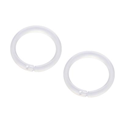 China Wholesale Unisex Clear Acrylic Nose Stud Jewelry Nose Ring Lip Stud Piercing Plastic Earrings for sale