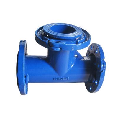 China GGG50/ASTM A536 EN545 Ductile Iron Ductile Iron Pipe Fittings Loose Flanged Tee For DI Pipe for sale