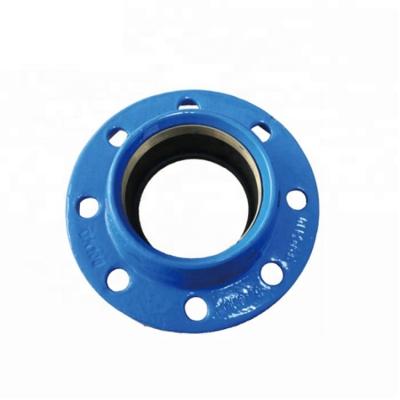 China GGG50 Round DI Flanged Malleable Iron Adapter Malleable Iron Quick Flange Adapter with PN10/16 for PE/PVC Pipe for sale