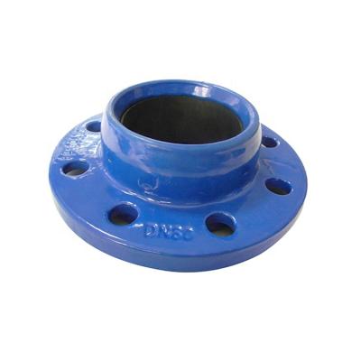 China Malleable Iron GGG50 DI Quick Flange Adapter For PVC Pipe With RAL 5005 Epoxy Coating for sale