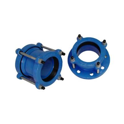 China Universal Hotels China Ductile Iron Flange Adapter And Finisher Flexible Coupling for sale