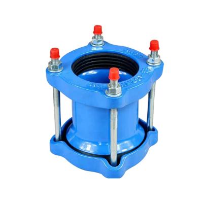 China Hotels DI Pipe Fitting Straight Wide Range Universal Coupling For Water Pipeline for sale