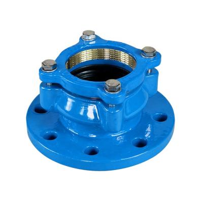 China GGG50/ASTM A536 Large Diameter Iron PE Malleable Strain Clamp Adapter With Brass Thrust Ring for sale