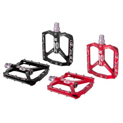 China Enlee Durable Hot-selling Aluminum Alloy MTB Pedals CNC Anti-skid Studs Sealed Bearings Mountain Bike Pedals for sale