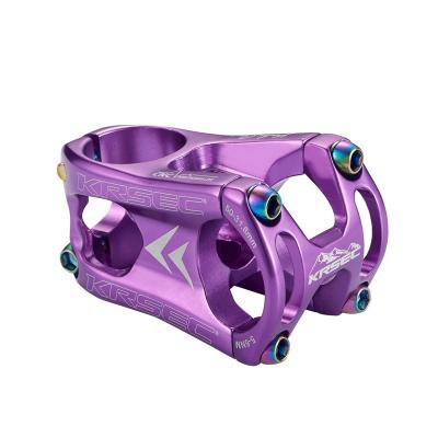 China KRSEC Lightweight Ultra Light CNC MTB Bicycle Stem Mountain Bike Hollow Short Bike Stem for sale