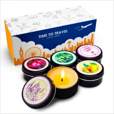 China Portable Smokeless Candle Travel Wax Set Soy Candle Scent Smokeless Candle for sale