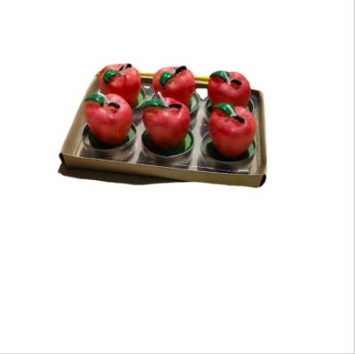 China New Birthdays Fruit Aromatherapy Candles DIY Apple Strawberry Lemon Simulation Candle for sale