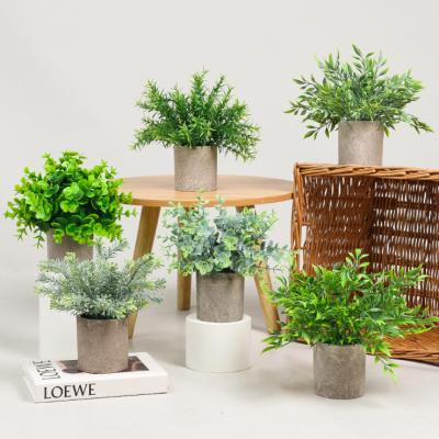 China Fashional Artificial Flowers Wholesale Mini Artificial Potted Plants High Quality for sale