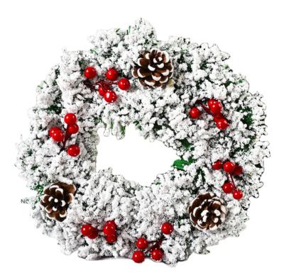 China High Quality Handmade Christmas Wreath Wholesale Decorative Home Decoration Christmas Wreath for sale