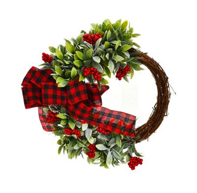 China High Quality Handmade Christmas Wreath Wholesale Decorative Home Decoration Christmas Wreath for sale