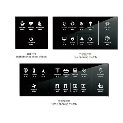 China Luxury Custom Color And Logo Home Automation System Socket Smart Lamp Switches Frame for sale