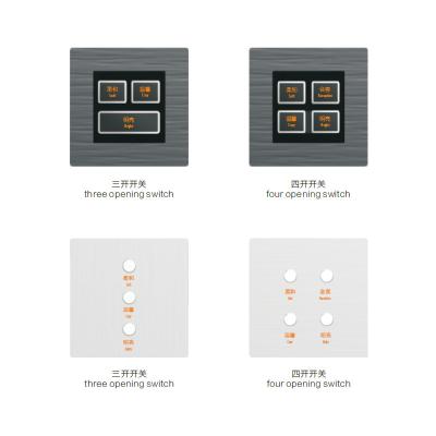 China Customizable Decorative New Design Hotel Wall Security Light Electric Light Smart Switch And Socket Wall Supplies for sale