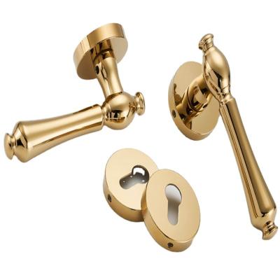 China Modern Black Door Handle & Locks Main Door Mortise Security Latest Lever Luxury Wooden Handle Durable Zinc Alloy Design for sale