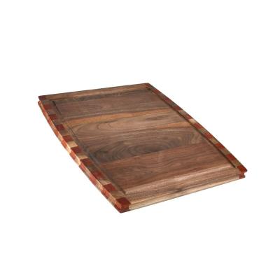 China Traditional wooden cutting board with handle on all sides cutting board walnut for sale