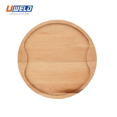 China UWELD Tray Rustic Extra Thick Round Serving Board Maple Serving Board-Cutting Board for Kitchen-Charcuterie Boards for Cheese, Meat, Vege for sale