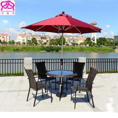 China UV-resistant High quality outdoor metal frame garden umbrella , patio umbrella , coffee shop umbrella wholesale. for sale