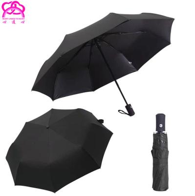 China 2020 Popular Minimalist RPET Fabric Recycled 3 Fold Automatic Umbrella, Automatic Open And Close Windproofs Rain Umbrella for sale