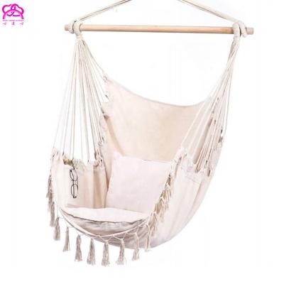 China Outdoor Modern Patio Large Macrame Hammock Swing Hanging Chair for sale