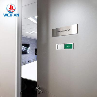 China High Quality Durable Manufacturer Made Scratch Free Sliding Occupancy Vacancies Magnet Indicator Sticker For Bathroom Office for sale