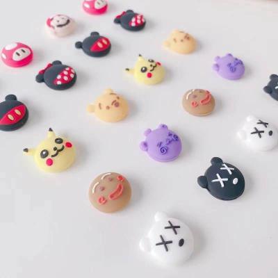 China Protect Your Cute Nintendo Switch Cartoons Thumbstick Grips Covers Gamepad Silicone Cap Cover Rocker Grip Protector Button For Nintendo Switch for sale