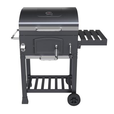 China Easily Assembled Cheap Price Steel Heavy Duty Mobile Trolley Charcoal Grill Commercial Bbq Charcoal Grill For Sale for sale