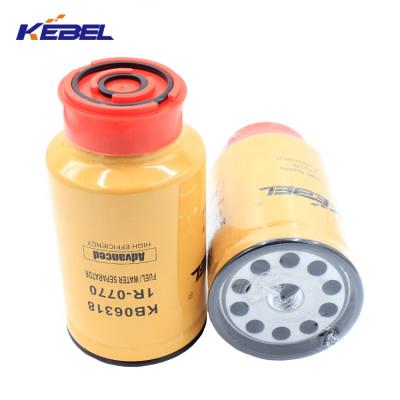 China KEBEL China Maufucturer 1R-0770 Fuel Water Separator Excavator Parts Fuel Filter 10.8*10.8*20.5 for sale