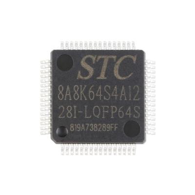 China STC8A8K64S4A12-28I-LQFP64S standard original single chip microcomputer LQFP64s STC8A8K64S4A12-28I-LQFP64S for sale